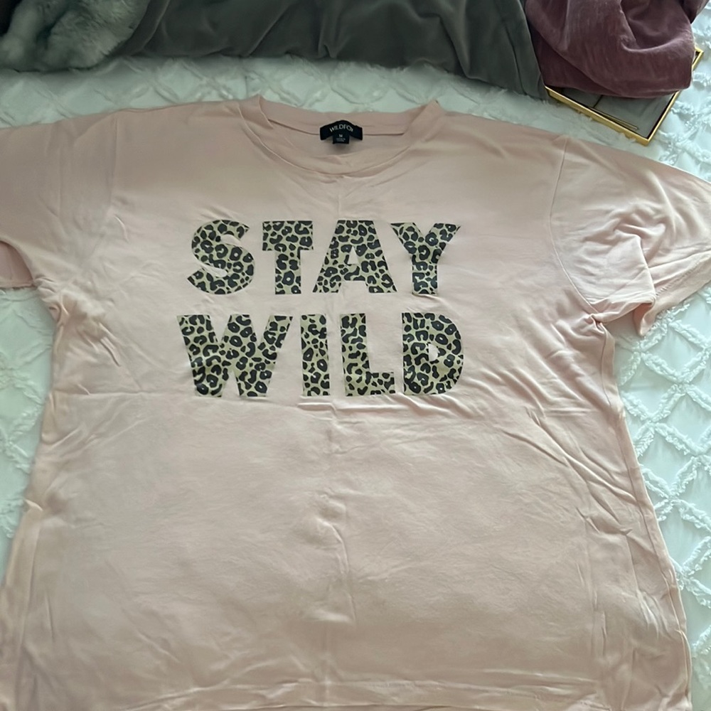Wildfox Stay Wild Cheetah T Shirt